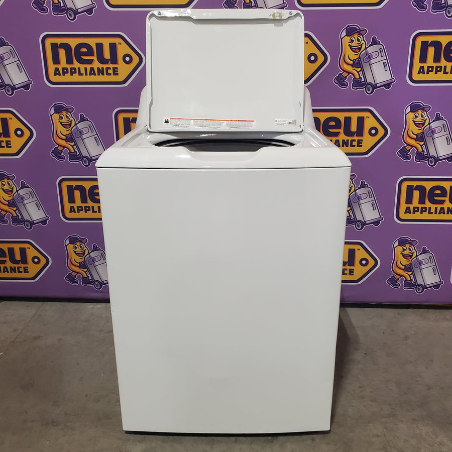GE® 4.2 cu. ft. Capacity Washer with Stainless Steel Basket GTW335ASNWW - Certified Refurbished and GE 6.2 cu. ft. Capacity Electric Dryer with Up To 120 ft. Venting and Shallow Depth GTD33EASKWW - Certified Refurbished