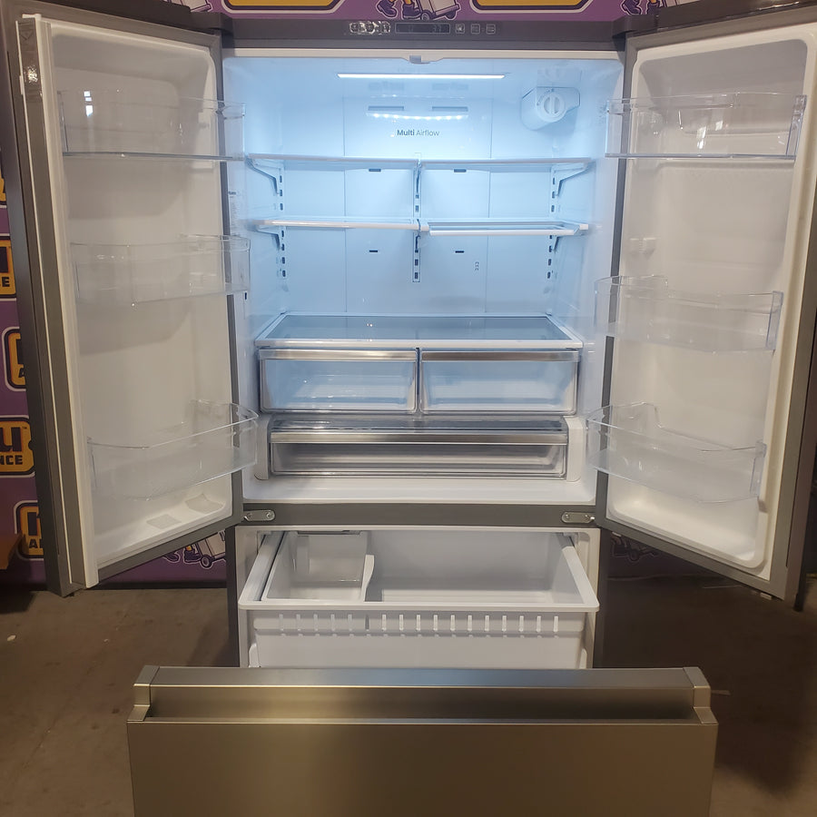 Hisense 26.6 cu. ft. French Door Refrigerator in Fingerprint Resistant Stainless Steel HRF266N6CSE1 - Scratch & Dent (Major)