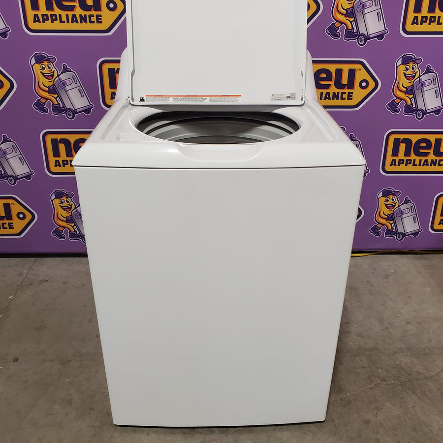 GE® 3.8 cu. ft. Capacity Washer with Stainless Steel Basket in White 05121110 - GTW330ASKWW - Certified Refurbished