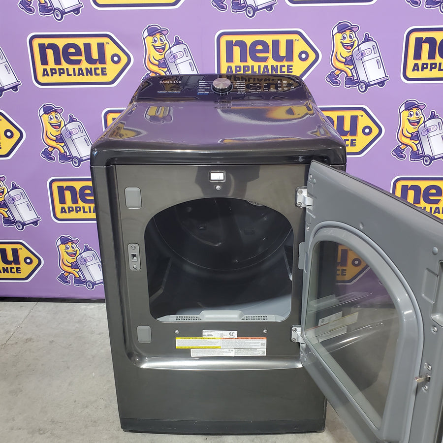 Samsung 7.4 cu ft Gas Dryer with Steam Sanitize Option DVG50R5400V - Certified Refurbished