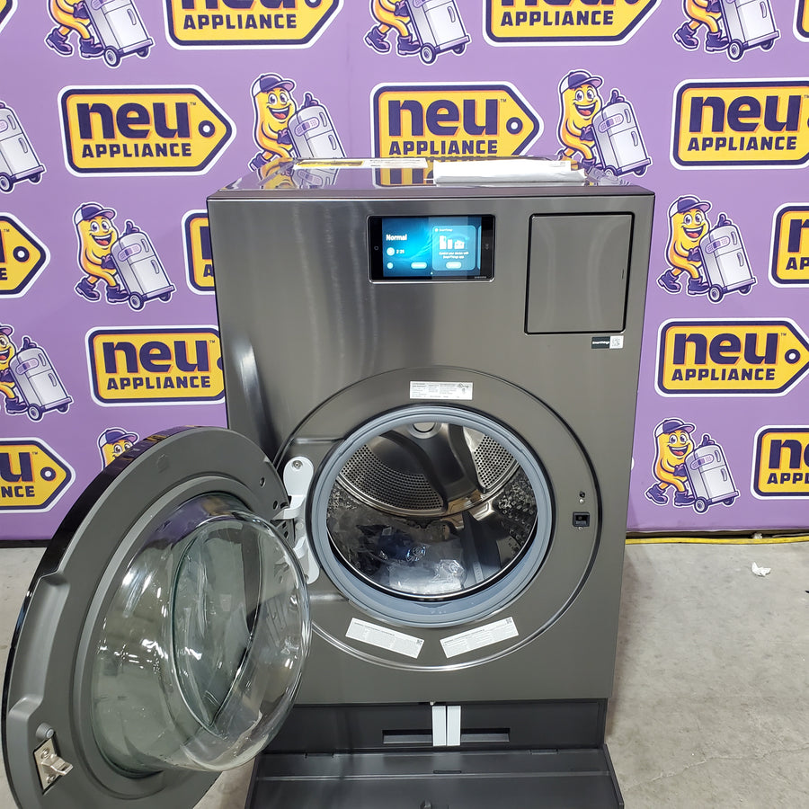 Samsung Dark Steel Bespoke 5.3 cu. ft. Ultra Capacity All-In-One Washer Dryer Combo with Super Speed and Ventless Heat Pump WD53DBA900HZ - Scratch & Dent (Minor)