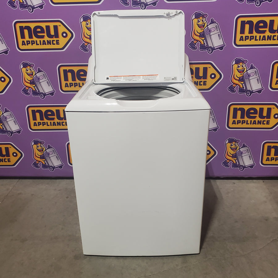GE® 4.5 cu. ft. Capacity Washer with Stainless Steel Basket in White GTW465ASNWW - Certified Refurbished