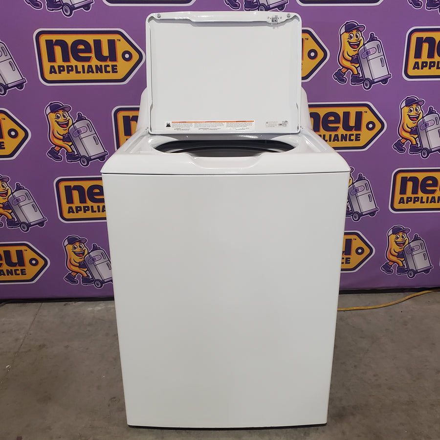 GE® 3.8 cu. ft. Capacity Washer with Stainless Steel Basket in White GTW330ASKWW - Certified Refurbished and GE® 7.2 cu. ft. Capacity Aluminized Alloy Drum Electric Dryer GTD33EASKWW - Certified Refurbished