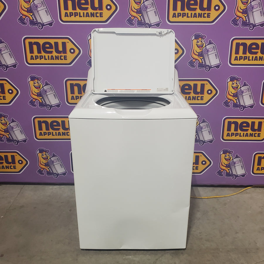 GE® 3.8 cu. ft. Capacity Washer with Stainless Steel Basket in White GTW330ASKWW - Certified Refurbished