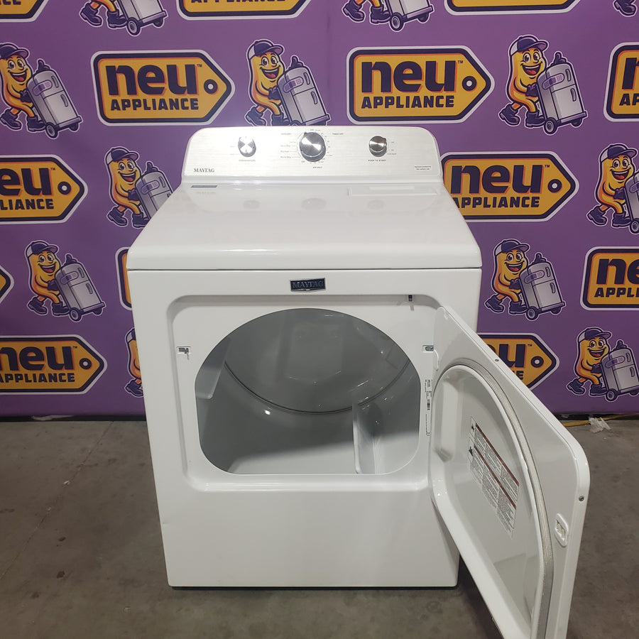 Maytag 4.2 Cu. Ft. Capacity Top Load Washer in White MTW4205SW - Open Box and MayTag 7.0 cu. ft. Top Load Electric Wrinkle Prevent Dryer MED4500MW - Scratch & Dent (Minor)