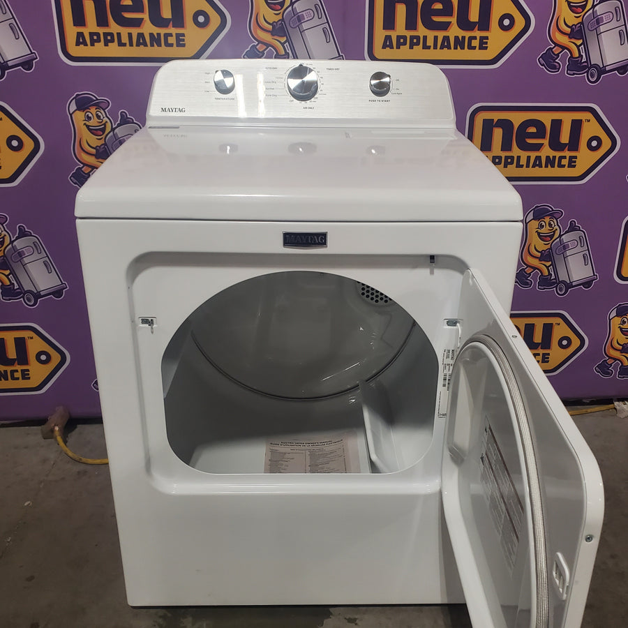 Maytag 4.2 Cu. Ft. Capacity Top Load Washer in White MTW4205SW - Scratch & Dent (Minor) and MayTag 7.0 cu. ft. Top Load Electric Wrinkle Prevent Dryer MED4500MW - Scratch & Dent (Minor)