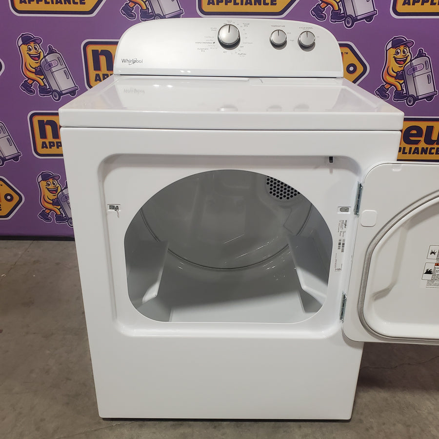 Whirlpool White Electric Extra Large 7.0 Cu. Ft. Dryer with Wrinkle Shield 22421740 - WED4815EW - Scratch & Dent (Minor)