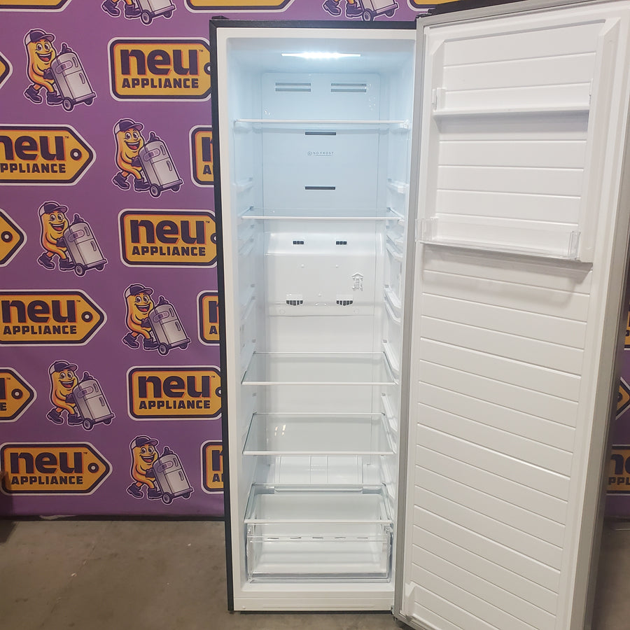 Vissani 11 cu. ft. Convertible Upright Freezer in Stainless Look with Adjustable Shelving, Garage Ready MDUF11SS5 - Scratch & Dent (Moderate)