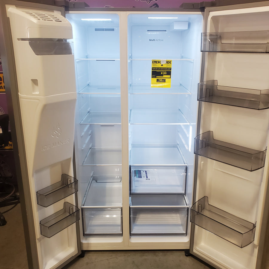 Hisense 29.1 cu. ft. Standard Depth Side by Side Refrigerator Stainless Steel HRS290P5FSE - Scratch & Dent (Minor)