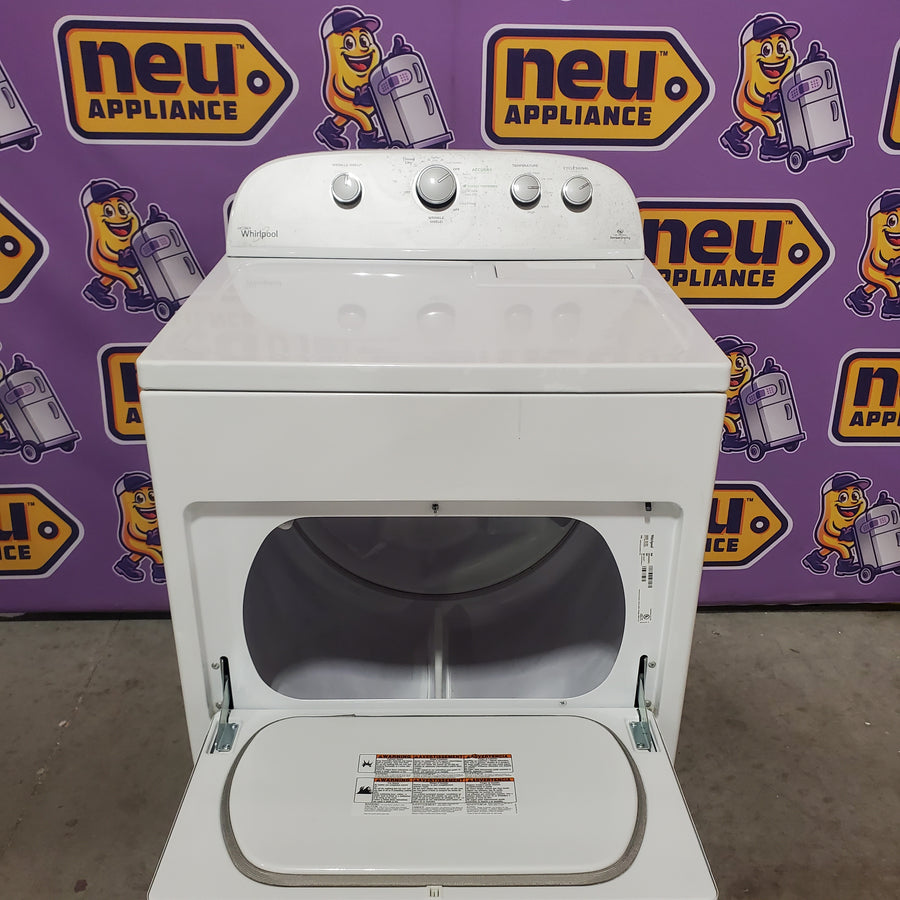 Whirlpool Top Load 3.8 Cu. Ft. Washer with Removable Agitator in White WTW4957PW - Certified Refurbished and Whirlpool 7-cu ft Electric Dryer in White WED5000DW - Certified Refurbished