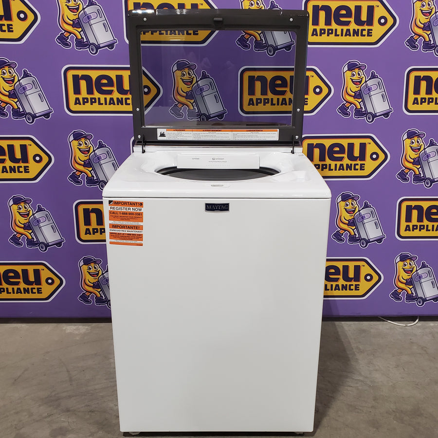 Maytag 5.2 Cu. Ft. Top Load Agitator Washer with Extra Power and Smart Appliance 22121500 - MTW6205RW - Open Box