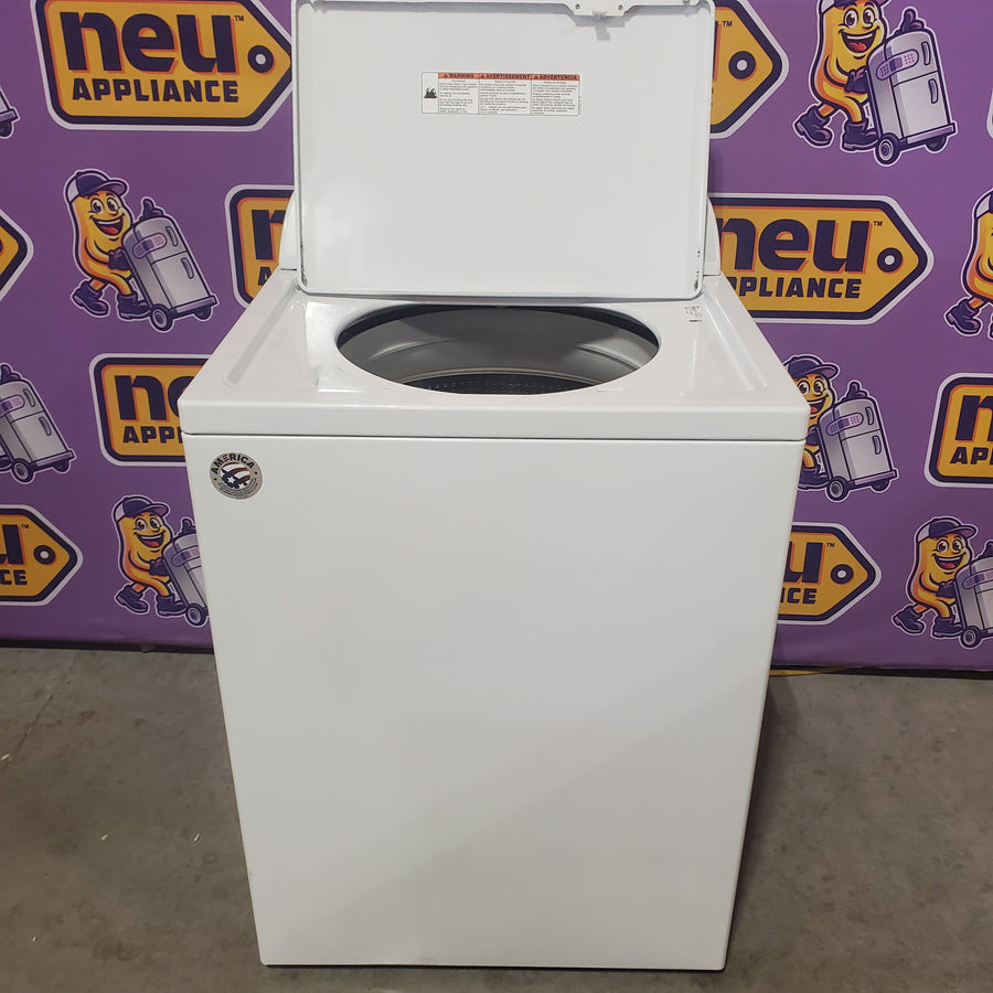 Whirlpool 4.3-cu ft  High Efficiency Impeller Medium Top-Load Washer in White WTW5000DW - Open Box and Whirlpool White Electric Extra Large 7.0 Cu. Ft. Dryer with Wrinkle Shield WED4815EW - Scratch & Dent (Minor)