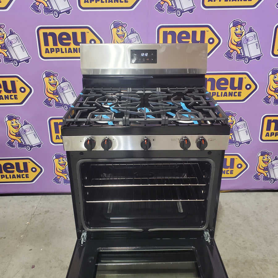 Frigidaire 5 Burner Gas Range with Even Baking Technology in Stainless Steel FCRG3052BS - Scratch & Dent (Minor)