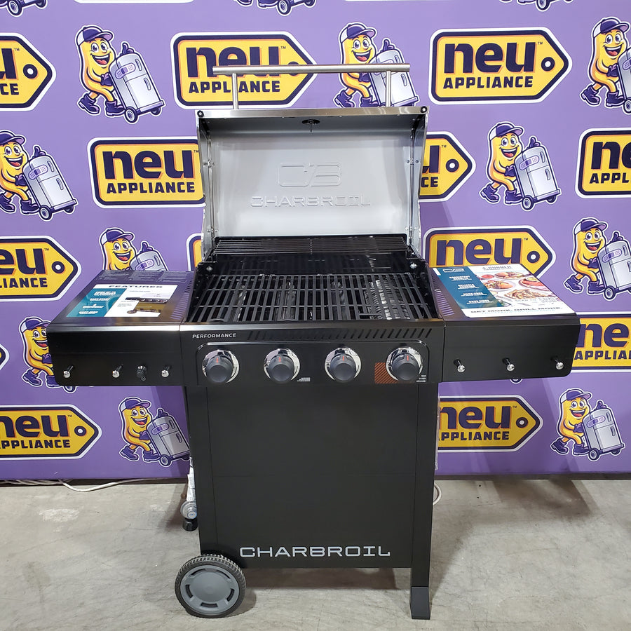 Charbroil Performance Series™ 4 Burner Cart Gas Grill with Sear Burner in Black Stainless 463286225 - Scratch & Dent (Minor)