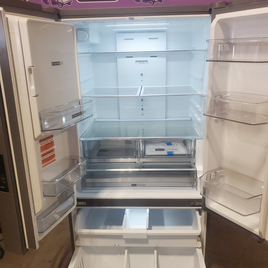 Whirlpool French Door 30 cu ft Refrigerator in Fingerprint Resistant Stainless Finish with In-Door Water and Ice Maker - 30 cu. ft. WRFF3536SZ - Scratch & Dent (Minor)