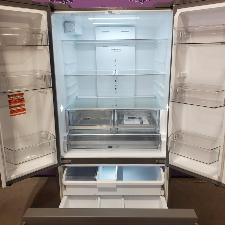 Whirlpool French Door 31 Cu. Ft. Refrigerator with Total Coverage Cooling in Fingerprint Resistant Stainless Steel WRFF3136SZ - Scratch & Dent (Minor)