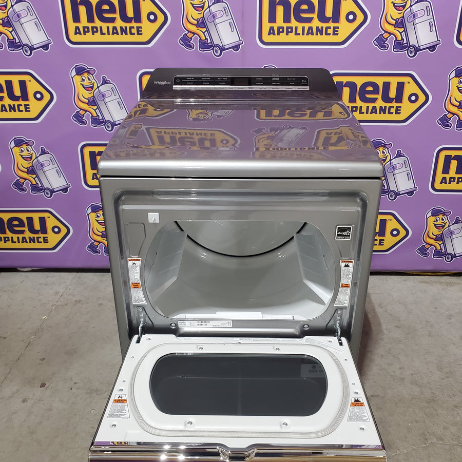 Whirlpool Top Load Electric 7.4 Cu. Ft. Dryer with Advanced Moisture Sensing and Wrinkle Shield Technology WED8127LC - Open Box