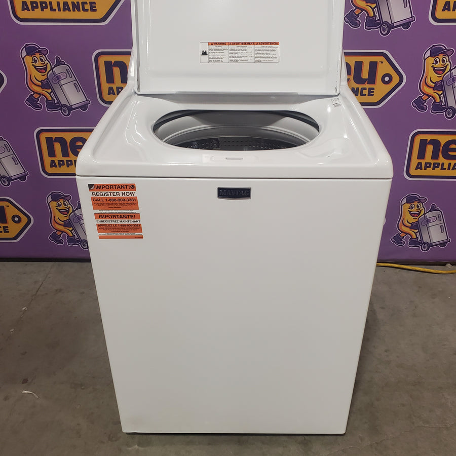 Maytag 4.2 Cu. Ft. Capacity Top Load Washer in White MTW4205SW - Scratch & Dent (Moderate)