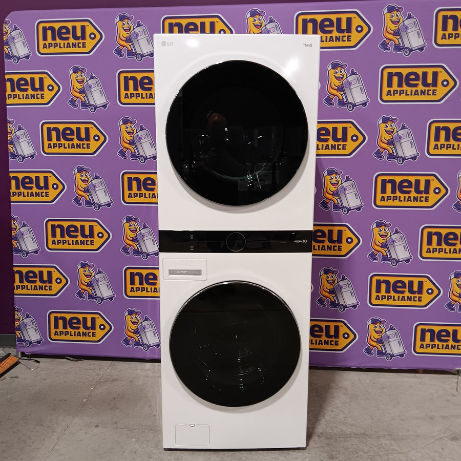 LG Front Load Wash Tower with Center Control 4.5 Cu. Ft. Washer and 7.4 Cu. Ft. Dryer 22321445 - WKE100HWA - Open Box