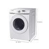 Pictures of Samsung 7.5 cu. ft. Front Load Gas with Sensor Dry and Interior Drum Light 31131SD47 - DVG45T6000W - Scratch & Dent (Moderate) - Neu Appliance Outlet - Discount Appliance Outlet in Austin, Tx