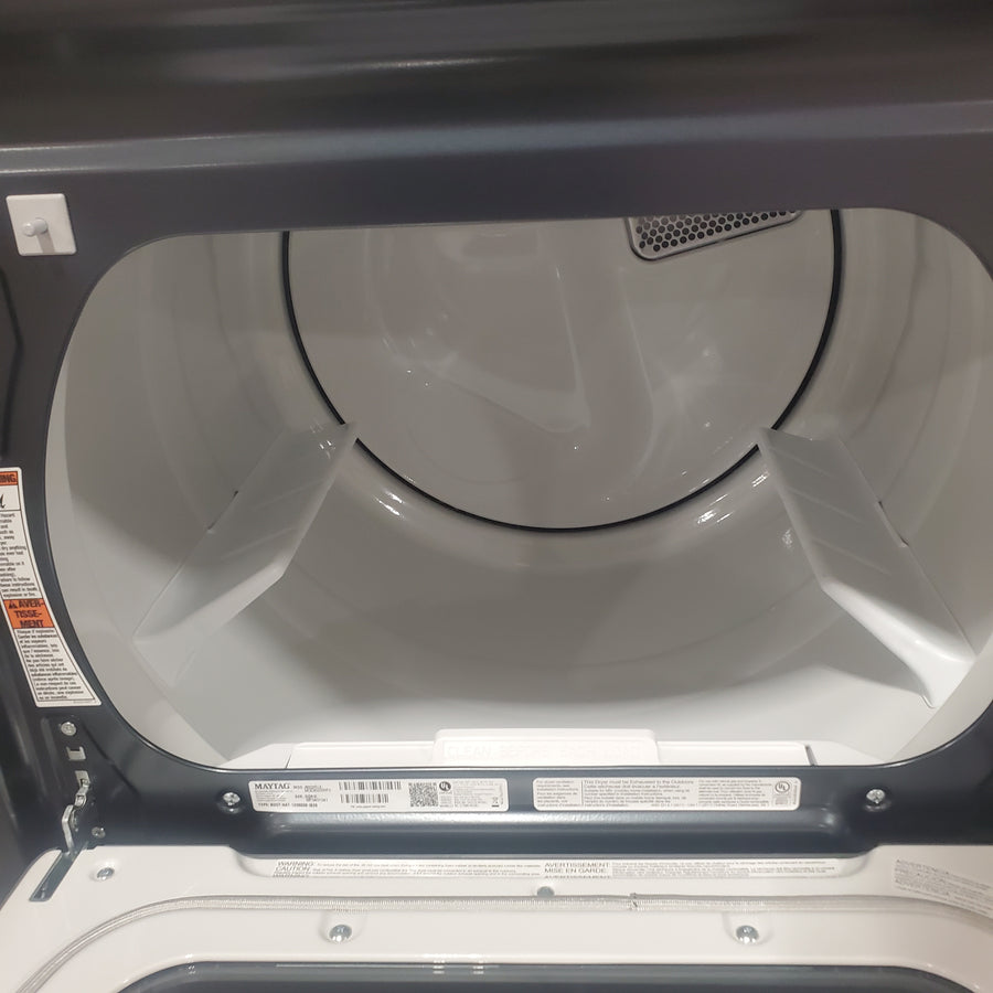 Maytag 7.4 cu. ft. vented Top Load Gas Dryer in Midnight Steel with Extra Power MGD6205RF - Scratch & Dent (Minor)