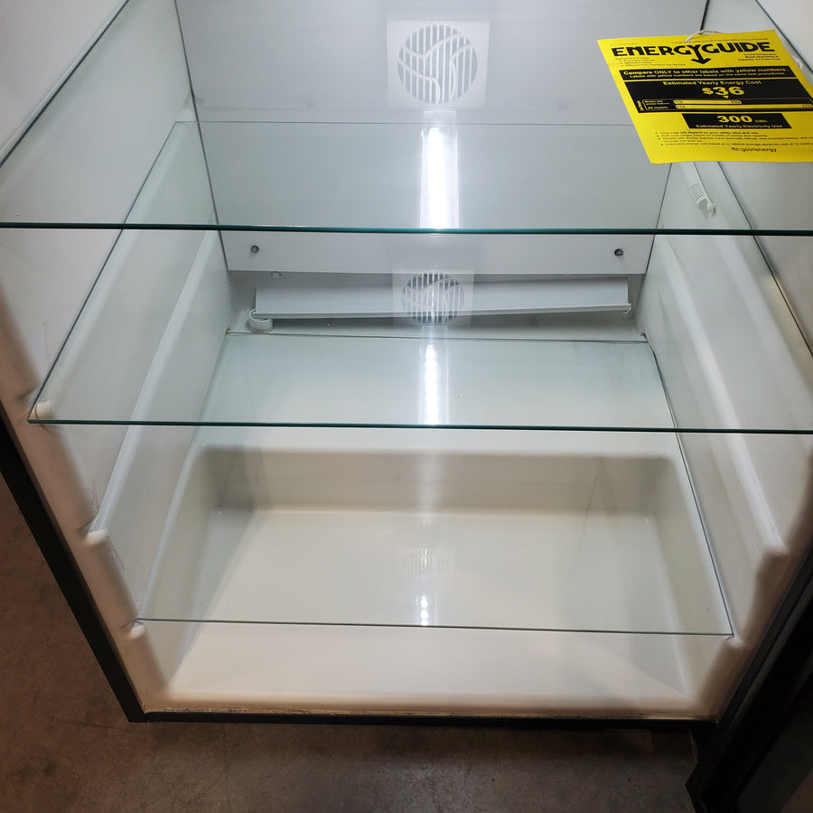 U-Line 5.4 cu. ft. Undercounter Refrigerator with 70 Bottle Capacity, 3 Adjustable Glass Shelves, Glass Door, Interior LED Lighting, and Reversible Door Swing UADA24RGLINT00A - Scratch & Dent (Minor)