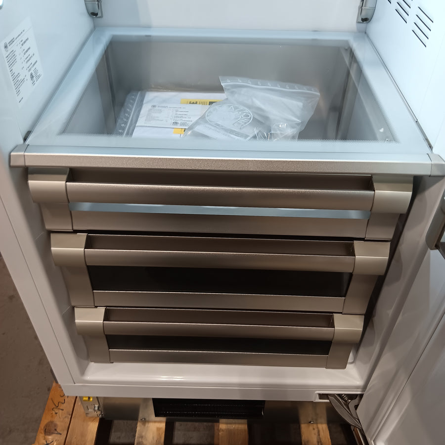 Bertazzoni 30 in. Wide 17.4 cu ft Built-in Refrigerator Column with interior TFT Touch & Scroll interface in Stainless Steel REF30RCPIXR - Open Box