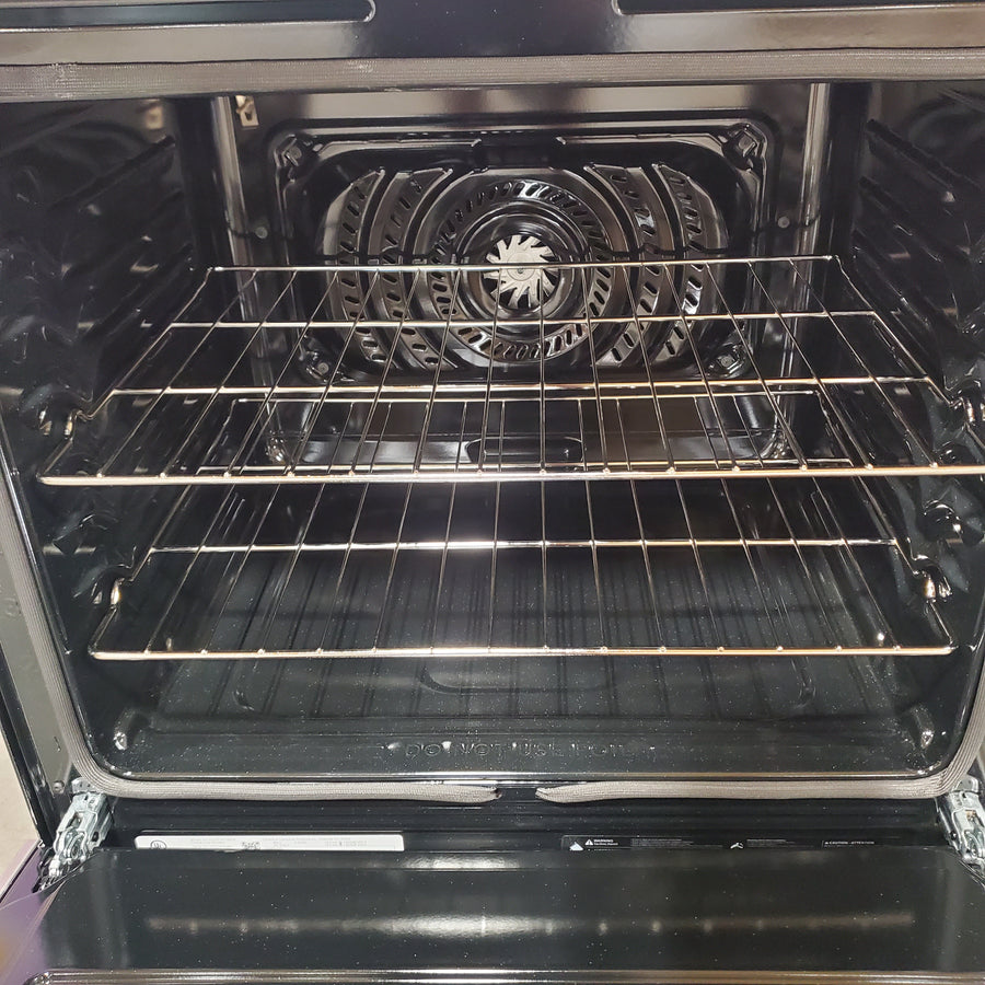 Frigidaire Gallery 30 in. 5 Element Slide-In Electric Range in Smudge-Proof Stainless Steel with Stone-Baked Pizza GCFE3070BF - Open Box