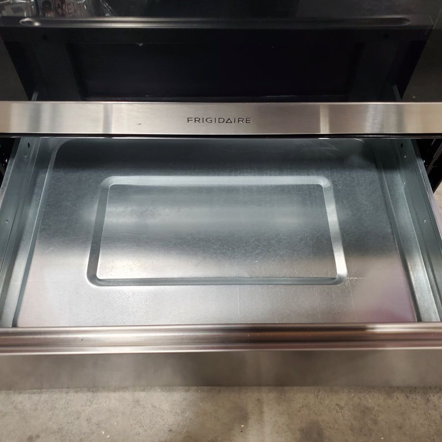 Frigidaire Gallery 30 in. 5-Element Slide-In Front Control 30 min Cleaning Electric Range with Total Convection in Stainless Steel GCFE3059BF - Scratch & Dent (Minor)