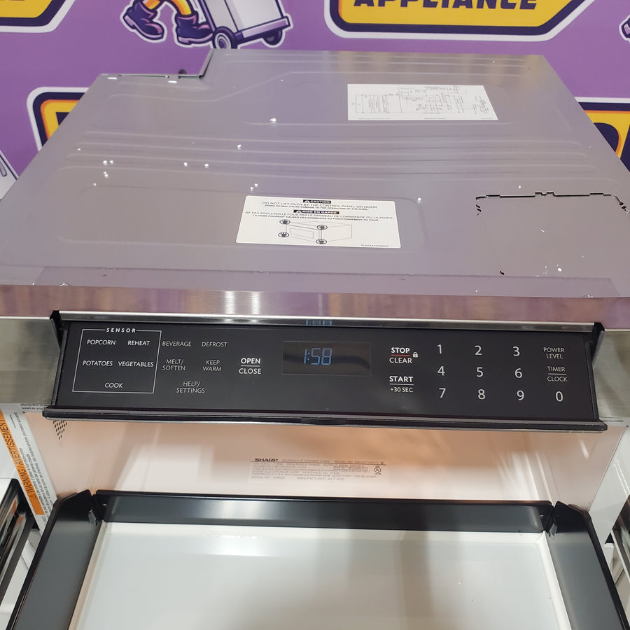 Sharp 30 inch Stainless Steel Sharp 1.2 cu. ft. Built In Microwave Drawer with Easy Touch Automatic Drawer System SMD3070ASY - Scratch & Dent (Minor)