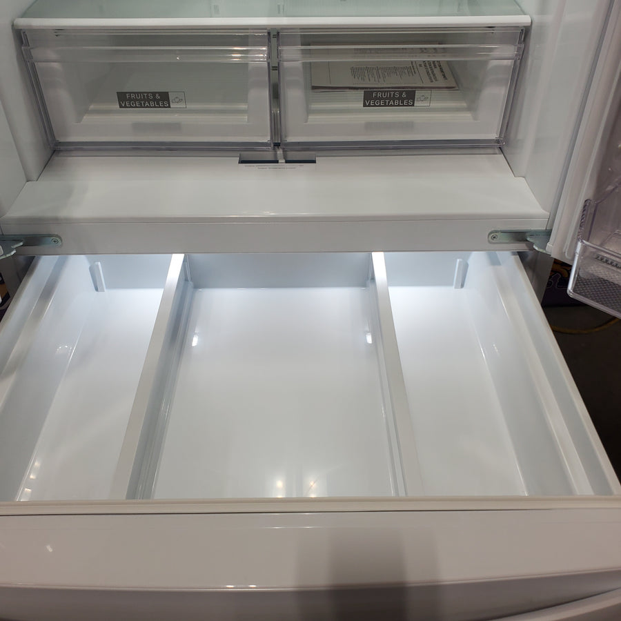 Whirlpool 25 cu. ft. French Door Refrigerator with Two-Tier Freezer Storage in White WRMF3636RW - Scratch & Dent (Minor)
