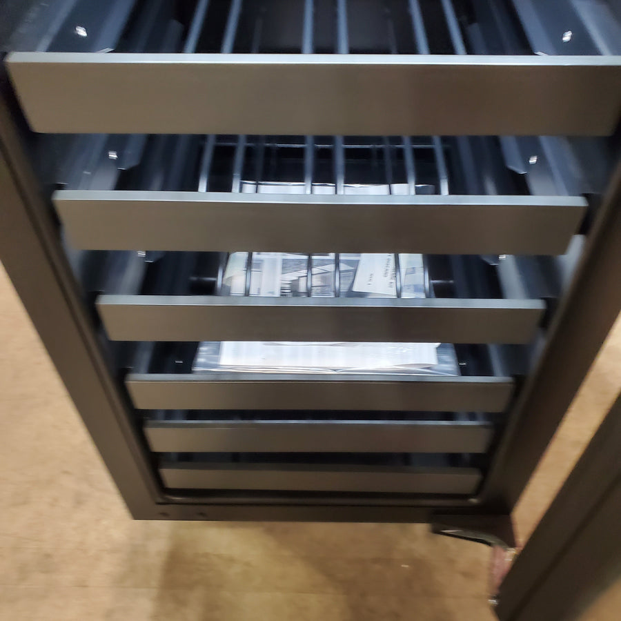 U-Line 18 Inch Built-in Wine Storage with 31 Bottle Capacity, LED Lighting, Digital Touch Pad Control, Natural Beech Wood Fronts, and Convection Cooling System U-2218WCS-00B - Scratch & Dent (Minor)
