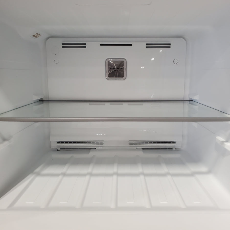 Midea Fingerprint Resistant 20.5-cu ft Standard-Depth 30-in Wide Top-Freezer Refrigerator Garage Ready ENERGY STAR Certified in Stainless Steel MRT21D3BST - Scratch & Dent (Minor)