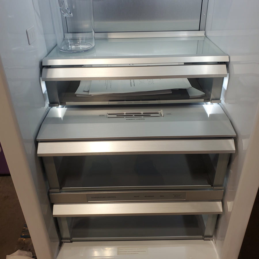 Monogram 24 Inch Panel Ready Premium Column Smart Refrigerator with 13.12 Cu. Ft. Capacity, Adjustable Shelves, Soft-Close Drawers, Autofill Pitcher, and Remote Connectivity Via WiFi ZIR241NPNII - Scratch & Dent (Minor)