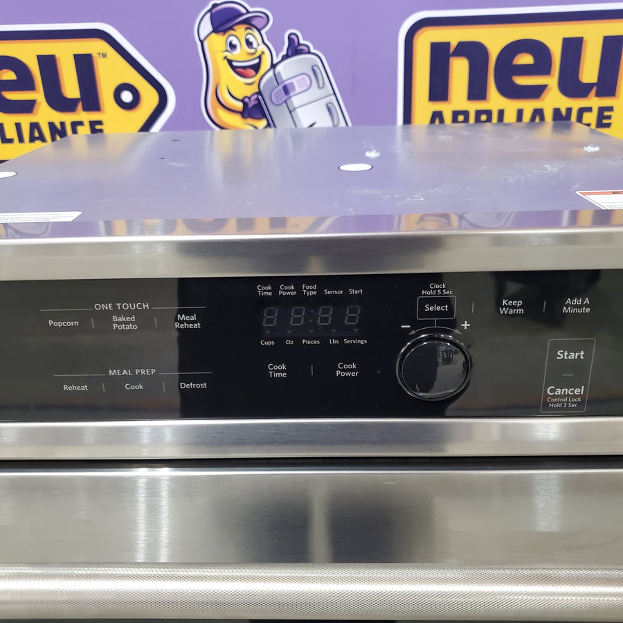 KitchenAid 1.4-cu ft 1000-Watt 23.75-in Built-In Microwave in Stainless Steel KMBS104ESS - Scratch & Dent (Minor)