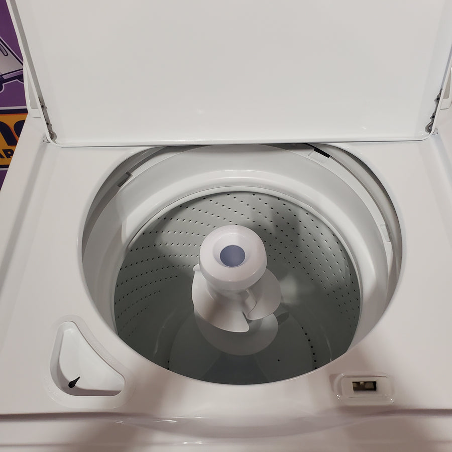 Whirlpool Top Load 3.5 Cu. Ft. Washer with Deep Water Wash Option WTW4816FW - Open Box and Whirlpool Vented 7.0 Cu. Ft. Electric Dryer WED4815EW - Scratch & Dent (Minor)