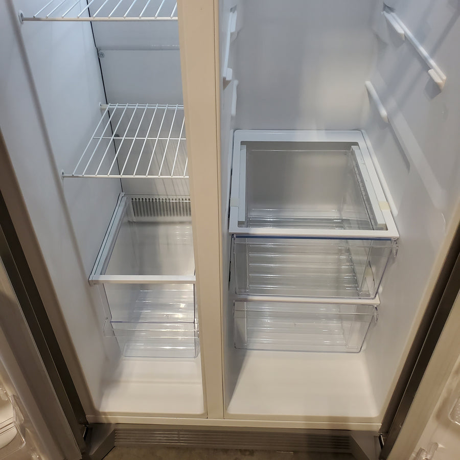 Frigidaire 33" Wide 22.3 cu. ft. ENERGY STAR Side by Side Refrigerator Stainless Steel with Exterior Water and Ice Dispenser FRSS2323AS - Scratch & Dent (Minor)