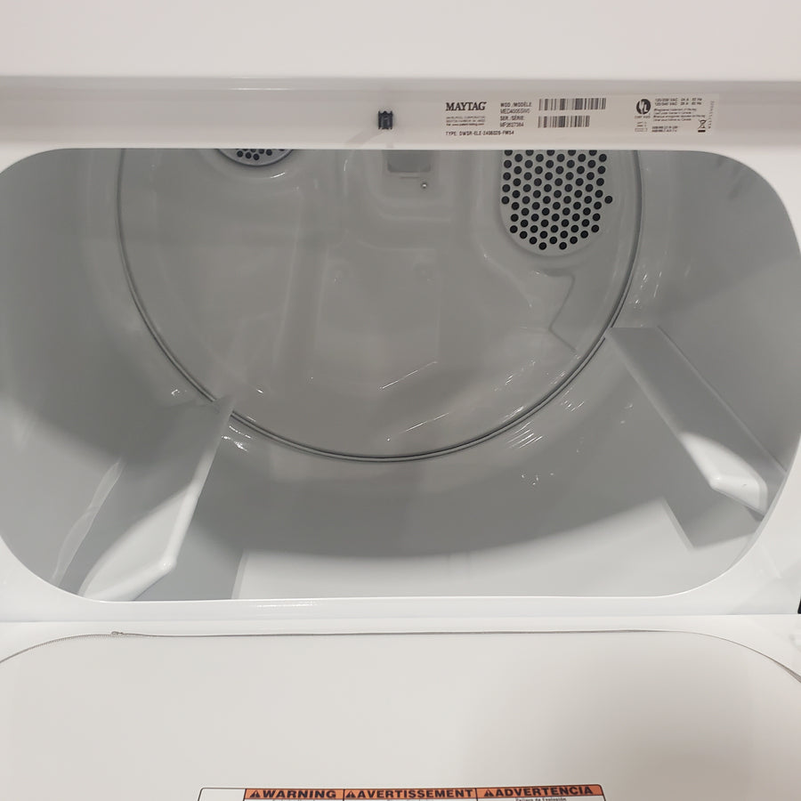 Maytag Top Load Style Electric Wrinkle Prevent 7.0 cu. ft. Dryer with Auto Dry MED4005SW - Open Box