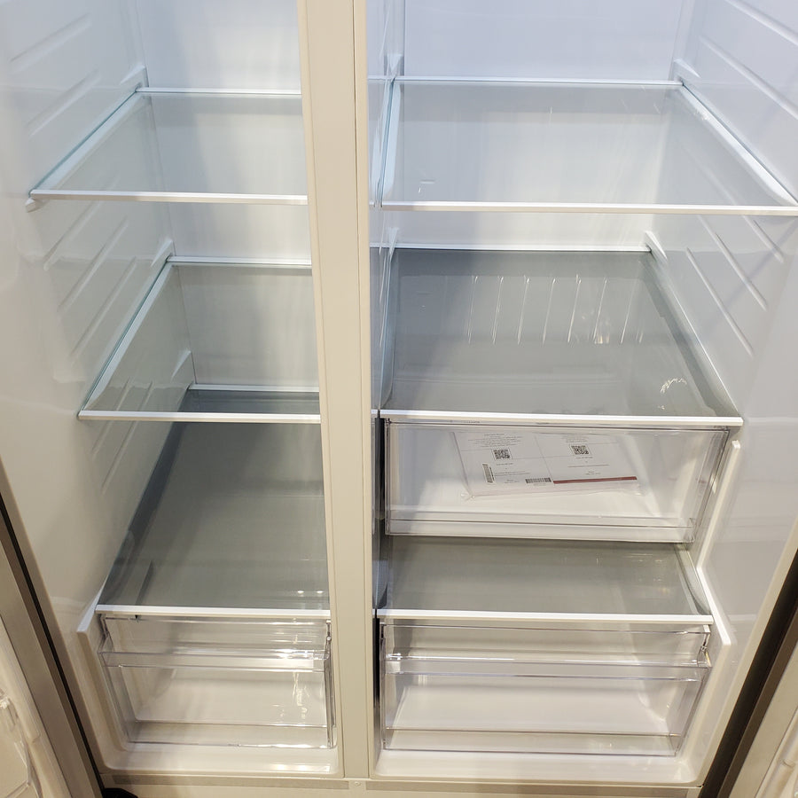 LG 27 cu. ft. Standard-Depth, Side-by-side Refrigerator, with Ice and Water and Bar Handle Design LS27T3230S - Scratch & Dent (Major)