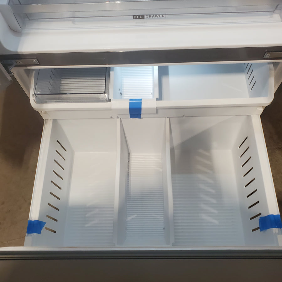 Whirlpool French Door 31 Cu. Ft. Refrigerator with Total Coverage Cooling in Fingerprint Resistant Stainless Steel WRFF3136SZ - Open Box