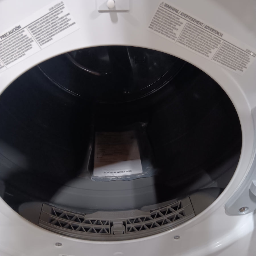 Samsung 7.5 cu. ft. Front Load Electric Dryer with Smart Care in White 22421736 - DVE45T6000W - Scratch & Dent (Moderate)