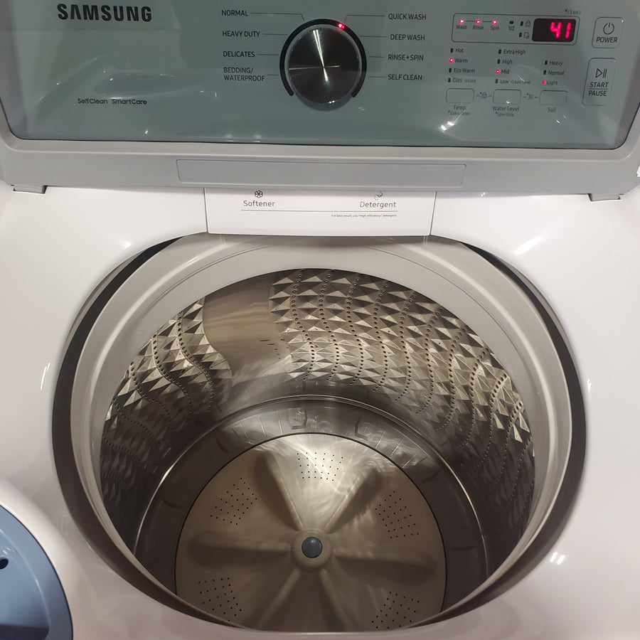 Samsung 4.5 cu. ft. Top Load Washer with Vibration Reduction Technology+ in White WA45T3200AW - Certified Refurbished