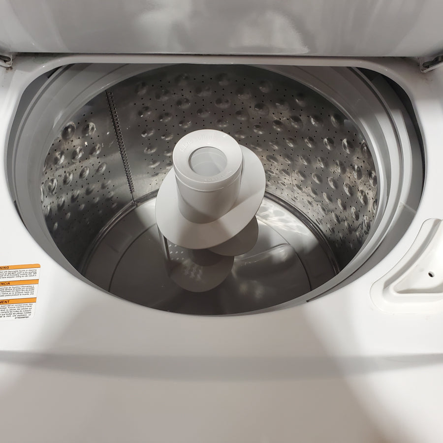 GE 3.8 cu. ft. Washer 5.9 cu. ft. Long Vent Electric Dryer Combo in White GUV27ESSMWW - Certified Refurbished