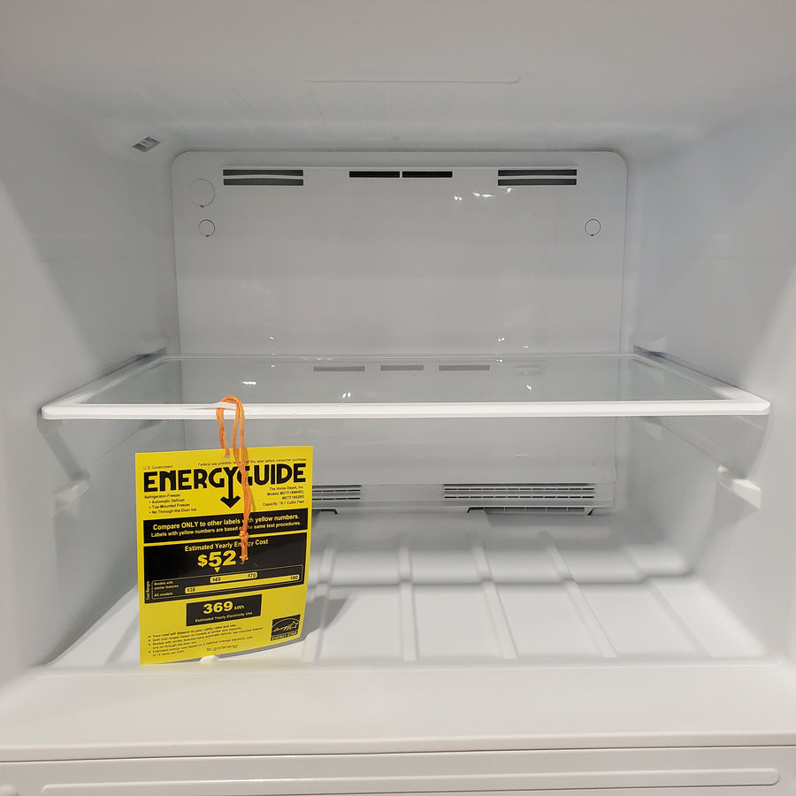 Vissani 18.1 cu. ft. Top Freezer Refrigerator in Fingerprint Resistant Stainless Steel Look, Garage Ready MDTF18SSR5 - Scratch & Dent (Major)