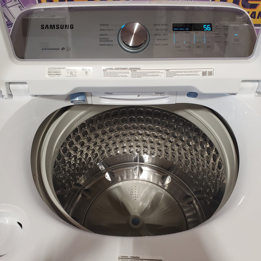 Samsung ENERGY STAR 5.0 cu. ft. Top Load Washing Machine with Active Water Jet WA50R5200AW - Certified Refurbished