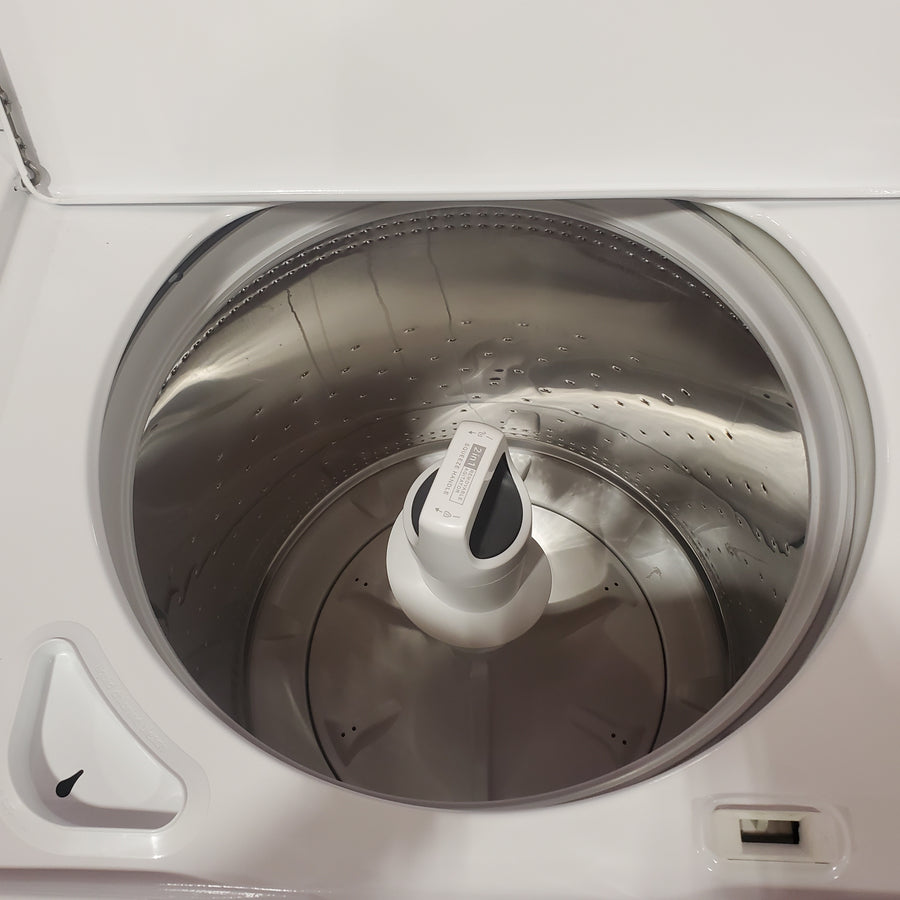 Whirlpool 3.8–3.9 Cu. Ft.  Top Load Washer with 2 in 1 Removable Agitator and Soil Level Selection WTW4957PW - Certified Refurbished and Whirlpool 7-cu ft Vented Electric Dryer WED4815EW - Certified Refurbished