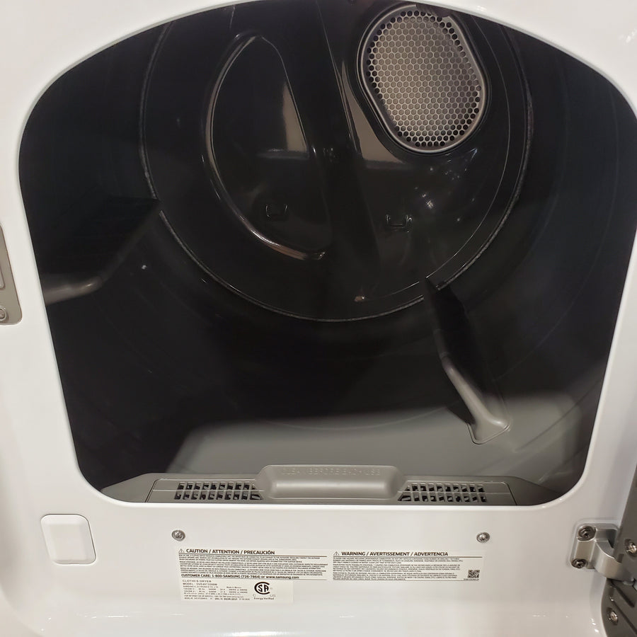 Samsung 7.2 cu. ft. Electric Dryer with Sensor Dry in White DVE45T3200W - Scratch & Dent (Minor)