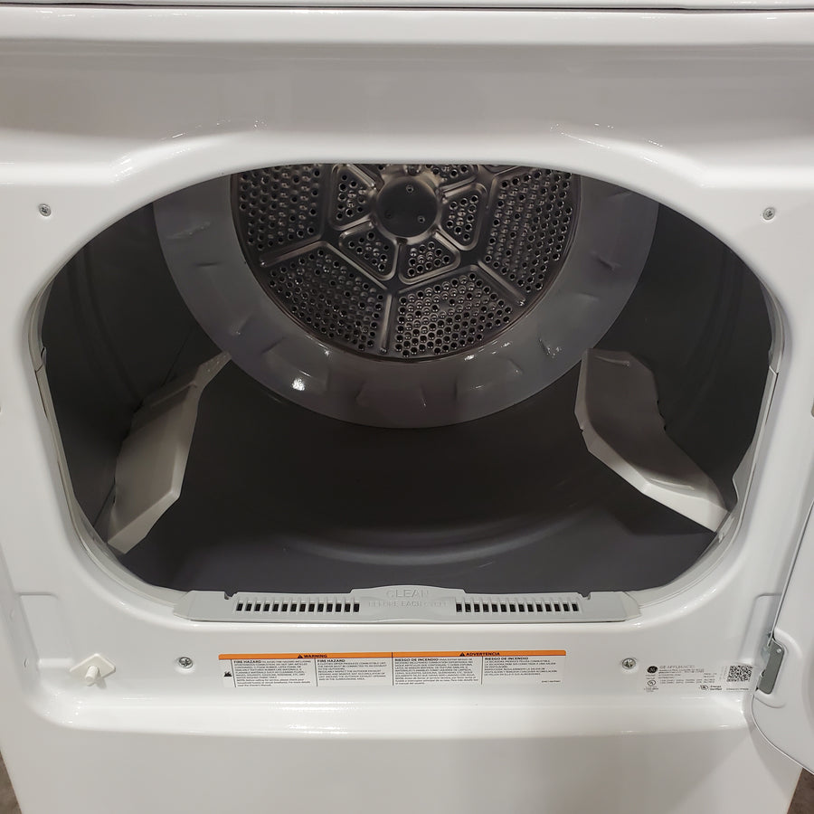 GE White Top Load 4.2 Cu. Ft. Washer with Stainless Steel Basket and Dual Action Agitator GTW460ASJWW - Certified Refurbished and GE White Electric 7.2 Cu. Ft. Dryer with Aluminized Alloy Drum  16304 - GTD42EASJWW - Certified Refurbished