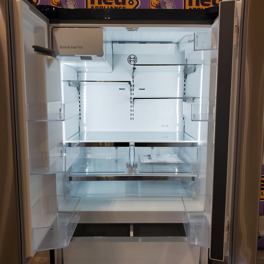 Bosch Fastest Ice Maker Standard-Depth 300 Series 26-cu ft 3-Door Smart Compatible French Door Refrigerator with Ice Maker with Water and Ice Dispenser in Stainless Steel 22121511 - B36FD31ENS - Scratch & Dent (Moderate)