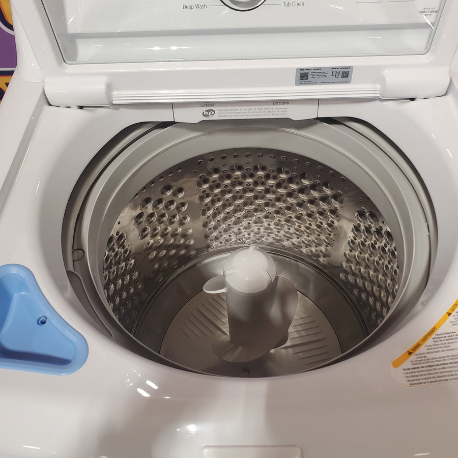 LG Top Load 4.1 Cu. Ft. Washer with TurboDrum Technology in White WT6105CW - Certified Refurbished and LG 7.3 Cu. Ft.  Electric Rear Control Ultra Large Capacity Dryer in White with Sensor Dry DLE6100W - Certified Refurbished
